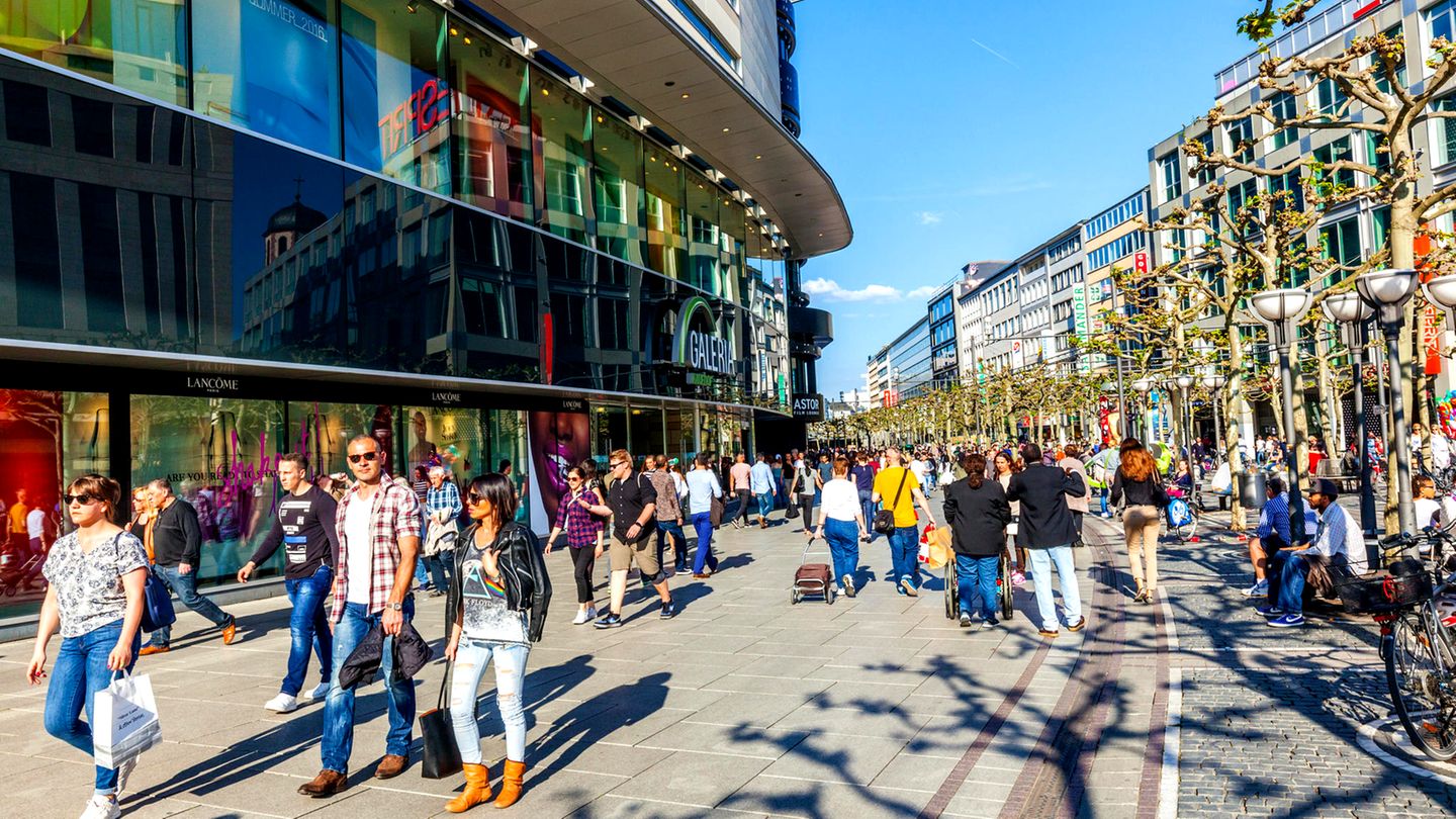 Einkaufsstraße in Frankfurt