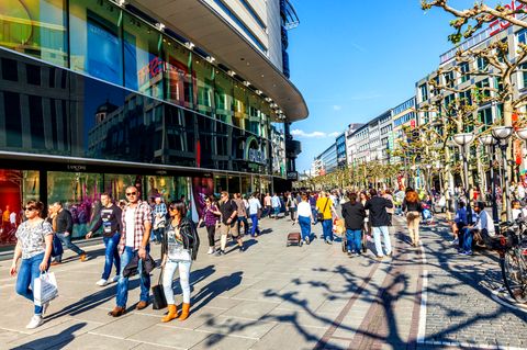 Einkaufsstraße in Frankfurt