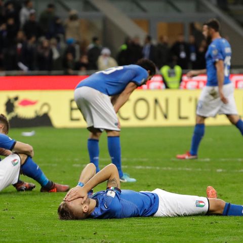 Italiens Spieler nach dem Abpfiff