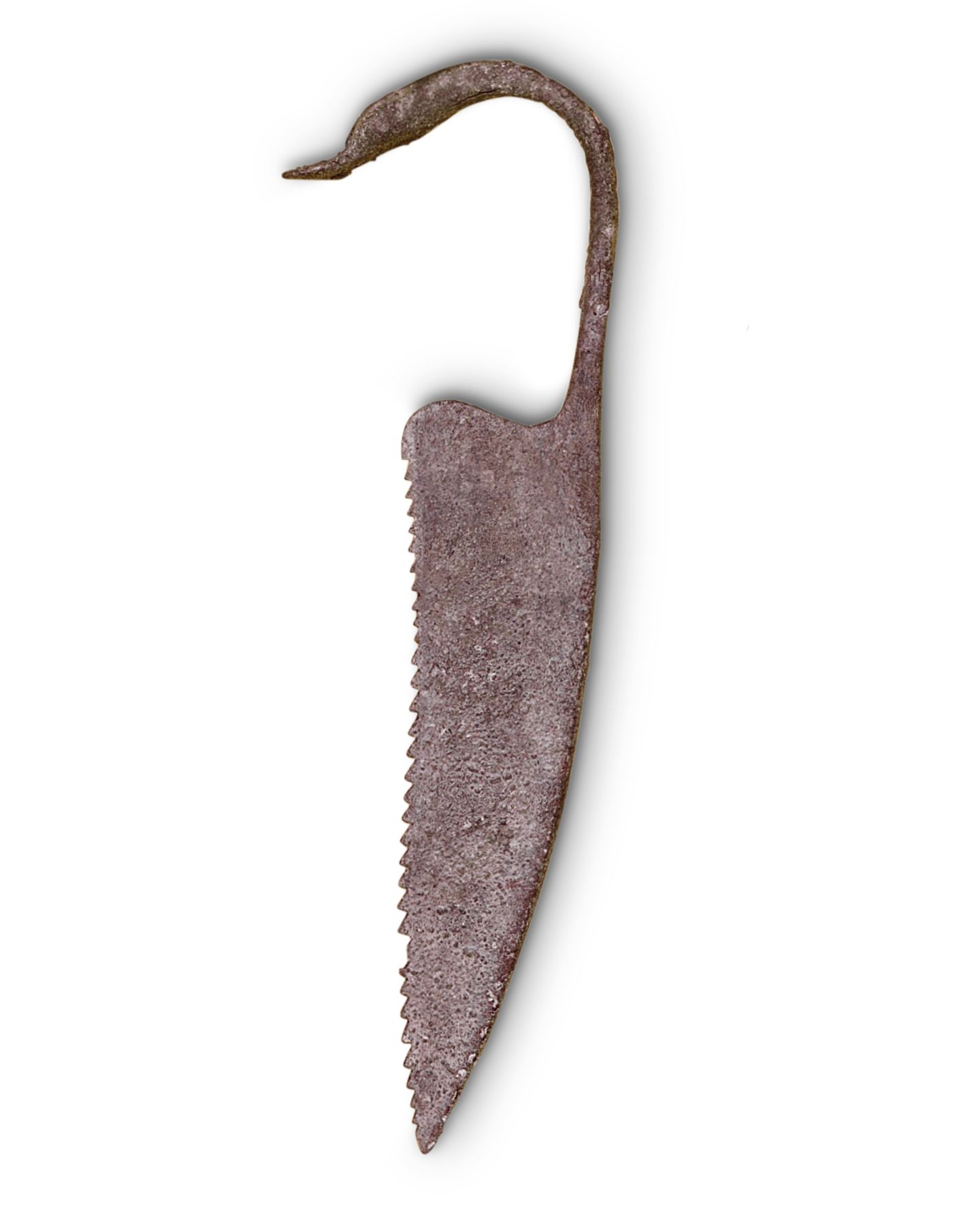 Medizin - die visuelle Geschichte der Heilkunst Ziemlich fies: Dieses chirurgische Messer nutzten die Ärzte für Gewebe- und Knochenschnitte. Fraglich bleibt aber, ob die Patienten solch schweren Eingriffe überlebten. In der Römerzeit (200 v. Chr. bis etwa 480 n. Chr.) gab es noch keine Desinfektionsmittel oder Antibiotika. Bakterielle Infektionen nach Operationen kamen meist einem Todesurteil gleich.