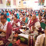 Von Mitgliederschwund keine Spur: Wenn sich die United Sherpas von Queens zur rituellen Zusammenkunft treffen, platzt der Veranstaltungsraum beinahe aus allen Nähten.