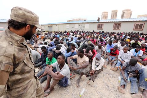 Eines der Haftzentren für Flüchtlinge in Libyen (Archivbild aus dem August 2016)
