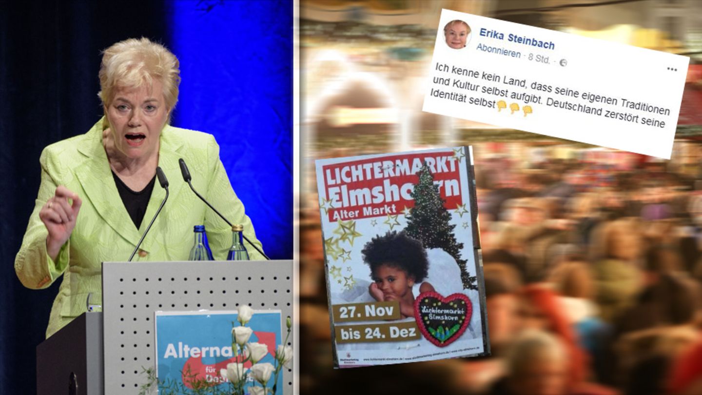 Erika Steinbach (Archivbild) stört sich am "Lichtermarkt" in Elmshorn