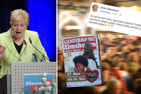 Erika Steinbach (Archivbild) stört sich am "Lichtermarkt" in Elmshorn