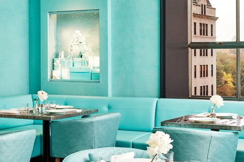 Das Blue Box Café bei Tiffanys: wie das Innere einer Schmuckschachtel