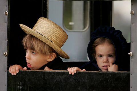 Kinder der Amish-Gemeinde in Pennsylvania (Archivbild)