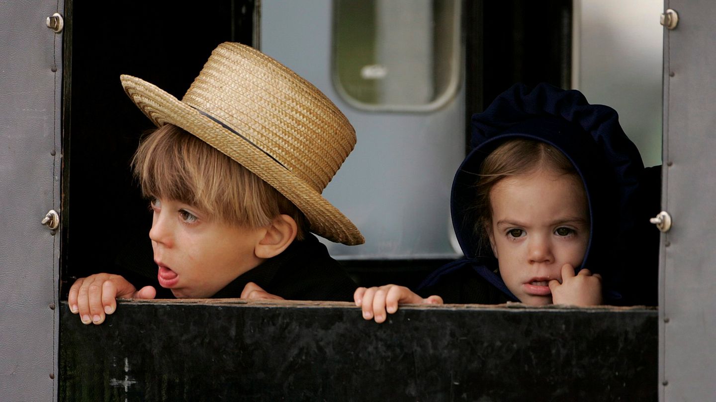 Kinder der Amish-Gemeinde in Pennsylvania (Archivbild)