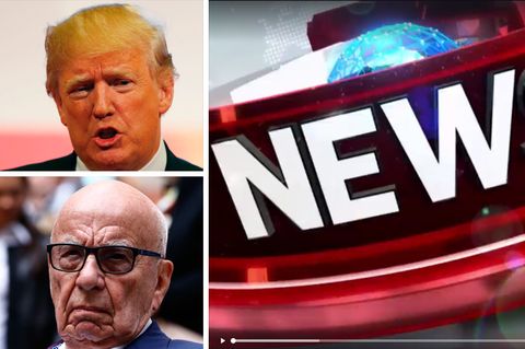 US-Präsident Donald Trump (o.l.) kann sich auf Unterstützung von Rupert Murdochs Fox News verlassen