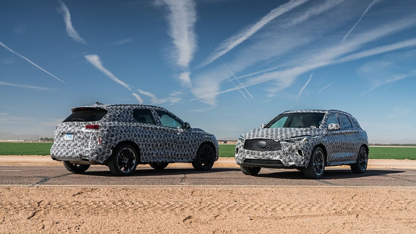 Infiniti QX 50 Prototyp - nur mit einem Vierzylinder zu bekommen