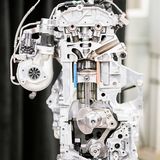 Infiniti QX 50 Prototyp - Querschnitts des Motors