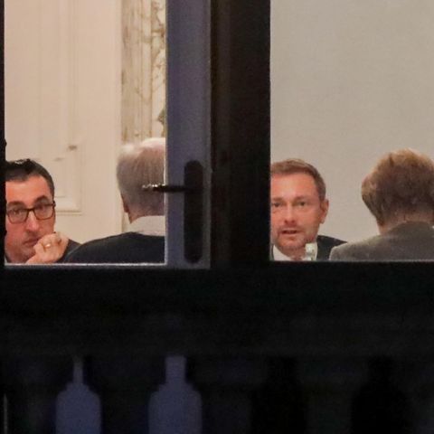 Die Verhandlungen über die mögliche Jamaika-Koalition gingen bis in den frühen Morgen
