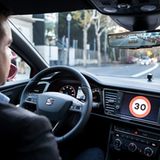 Im Seat Leon Cristobal werden zum Beispiel Trempolimits deutlich angezeigt