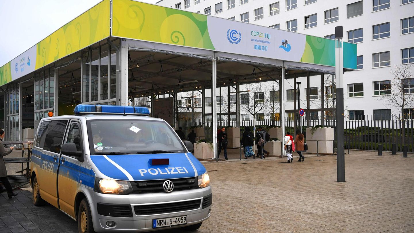 Der Eingang zur Weltklimakonferenz in Bonn