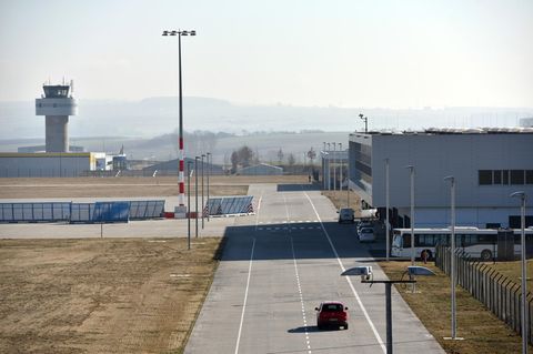 Wenig Betrieb auf dem Flughafen Kassel Kalden