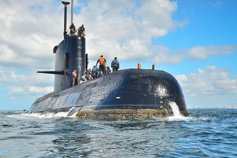 Eine undatierte Aufnhame zeigt das seit Tagen verschollene U-Boot San Juan