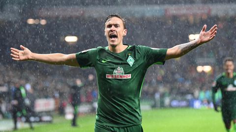 Werder Bremen gewinnt - Max Kruse jubelt