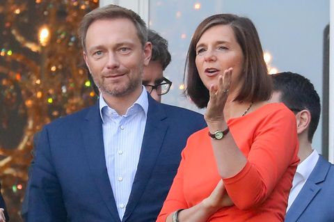 Christian Lindner (FDP) im Gespräch mit Katrin Göring-Eckardt (Grüne) Ende Oktober.