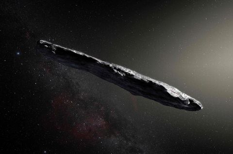 Der Asteroid aus einem fremden Sonnensystem ist rund zehn mal so lang wie breit