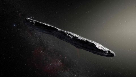 Der Asteroid aus einem fremden Sonnensystem ist rund zehn mal so lang wie breit
