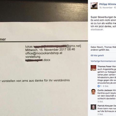 Mail an Restaurantbesitzer: Unverschämte Bewerbung empört das Netz