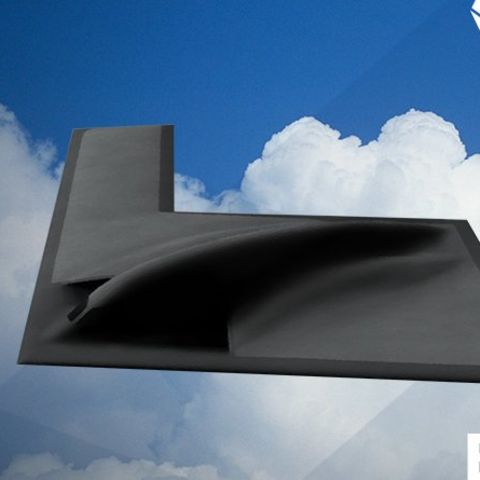 Auf den Computer-Bildern erinnert die B-21 vor allem an den Vorgänger, die B-2.