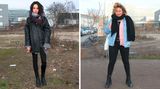 Sehr beliebt ist die 80er-Silhouette der Lederjacke (links). Eine Pilotenbrille (rechts) hilft beim Sehen-und-gesehen-werden.