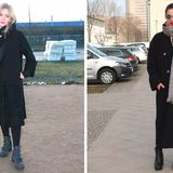 Der Lippenstift passt zum Pannesamt (links). Die Sonnenbrille, rechts im Bild, kennt man von Chanel.