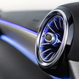 Mercedes A-Klasse Interieur 2018 - die Lüftungsdüsen sind illuminiert