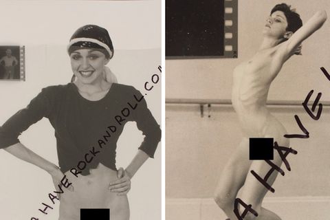 Aktaufnahmen werden versteigert: Hier posiert die 18-jährige Madonna für Nacktfotos