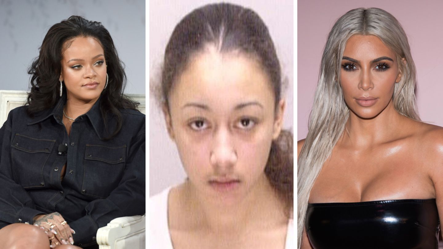 Popstar Rihanna (l.) und Kim Kardashian (r.) setzen sich für eine Freilassung von Cyntoia Brown ein