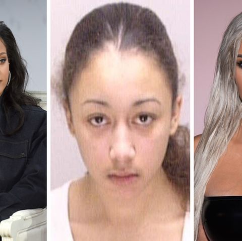 Popstar Rihanna (l.) und Kim Kardashian (r.) setzen sich für eine Freilassung von Cyntoia Brown ein