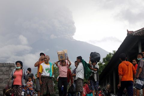 Vulkan - Bali - Mount Agung - Ausbruch - Flucht