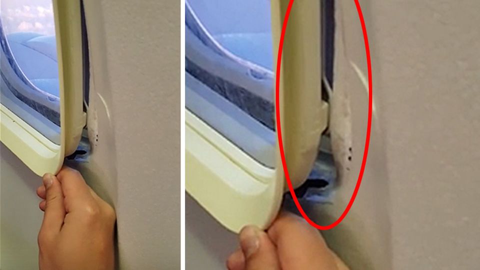An Bord einer Boeing 737: Fliegt dieser Jet mit einem Fenster auf Kipp?