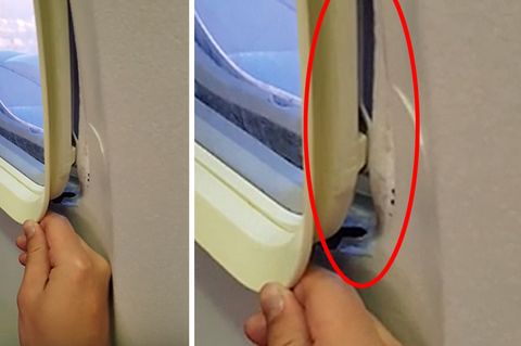 An Bord einer Boeing 737: Fliegt dieser Jet mit einem Fenster auf Kipp?
