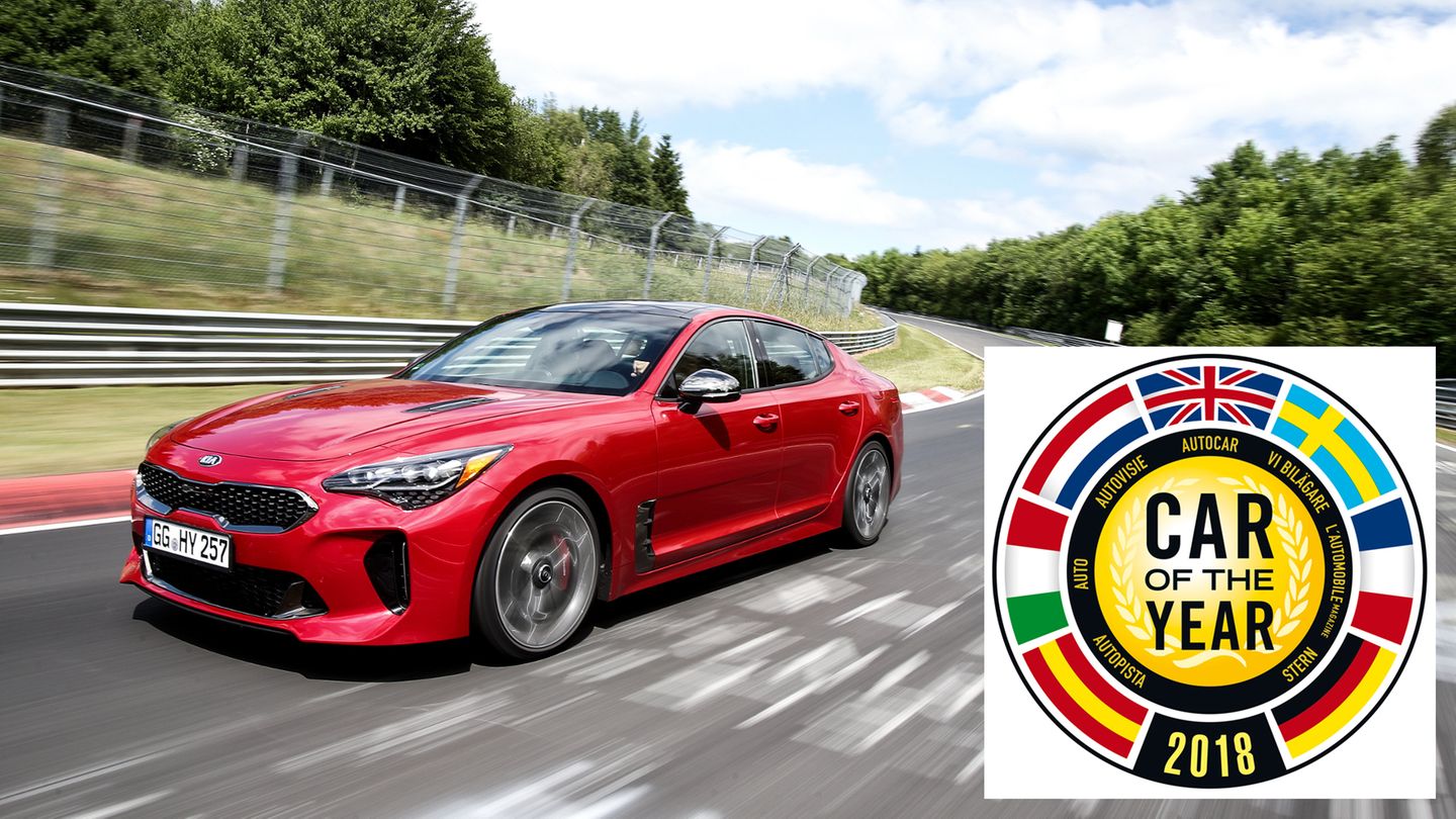 Schock für Volkswagen: Der T-Roc ist raus, aber der Kia Stinger hat es in die Shortlist geschafft.