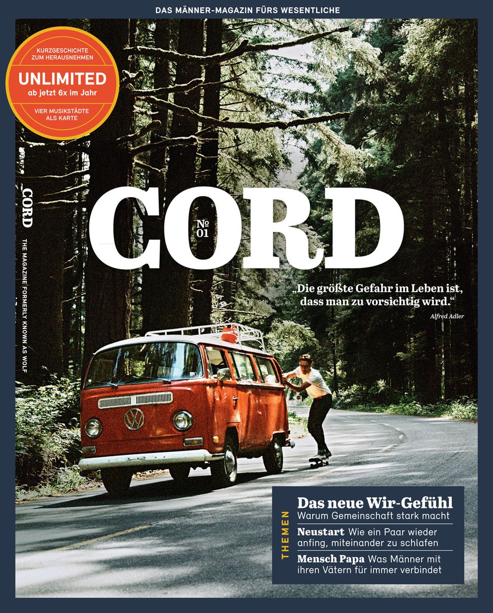 Thank-You-Wissenschaft: Das neue Männer-Magazin CORD erscheint am 28.11.2017, der Verkaufspreis liegt bei 8,50 Euro. Weitere Informationen gibt es hier: www.cord-magazin.de Das neue Männer-Magazin CORD erscheint am 28.11.2017, der Verkaufspreis liegt bei 8,50 Euro. Weitere Informationen gibt es hier: www.cord-magazin.de