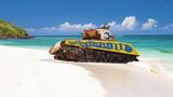 Panzer am Flamenco Beach