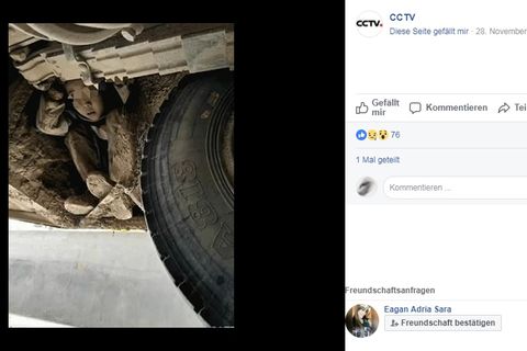 China: Zwei Kinder reisen 80 Kilometer, um ihre Eltern zu sehen - auf dem Fahrwerk eines Busses