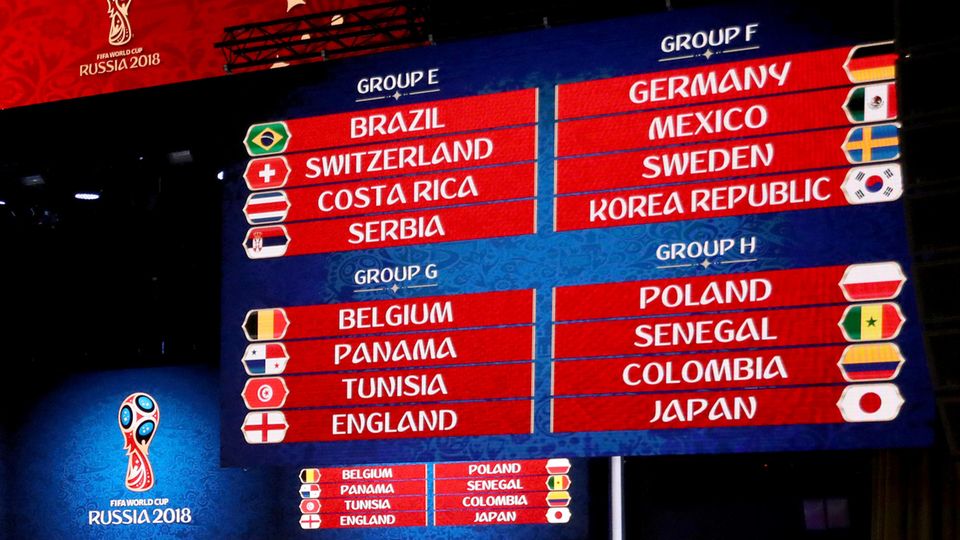 Deutschland wird bei der WM 2018 in Russland auf Mexiko, Schweden und Südkorea treffen. Das ergab die Auslosung in Moskau.