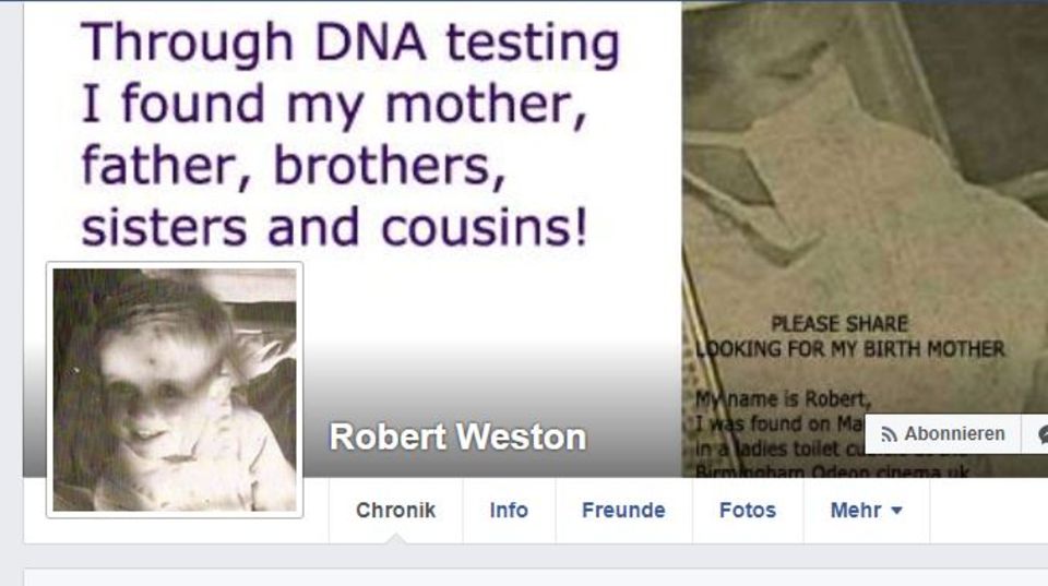 Robert Wenstons Facebook-Profil Robert Wenstons Facebook-Profil