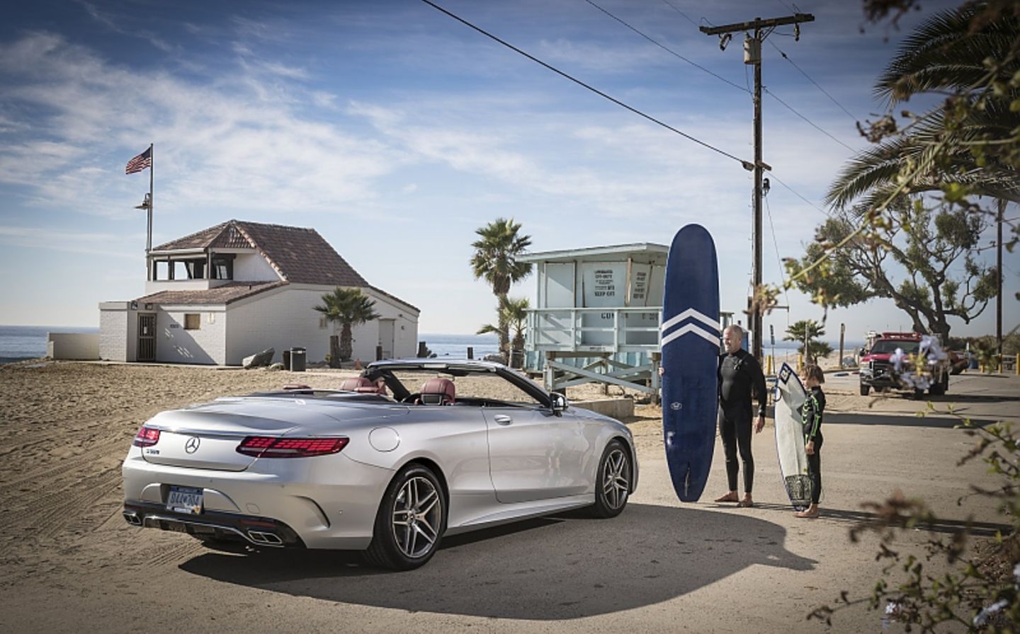Mercedes S 560 Cabrio - das Stoffdach öffnet und schließt vollelektrisch