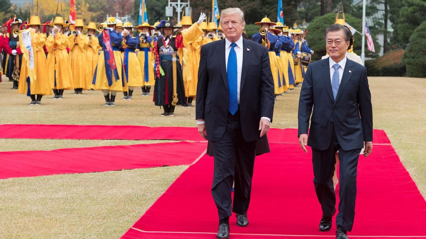 Donald Trump, Präsident der USA, zu Besuch in Südkorea