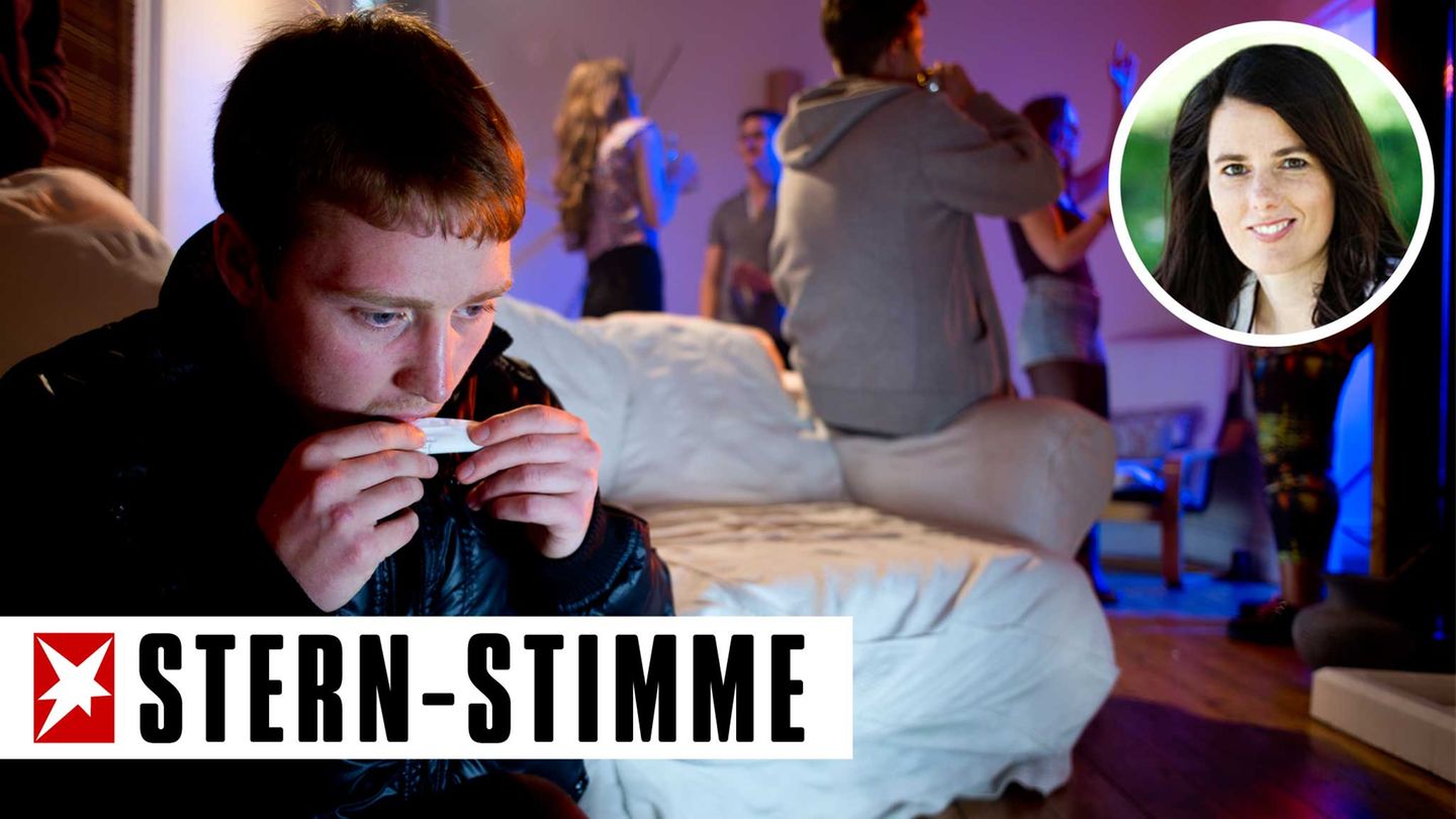 Sohn nimmt Drogen