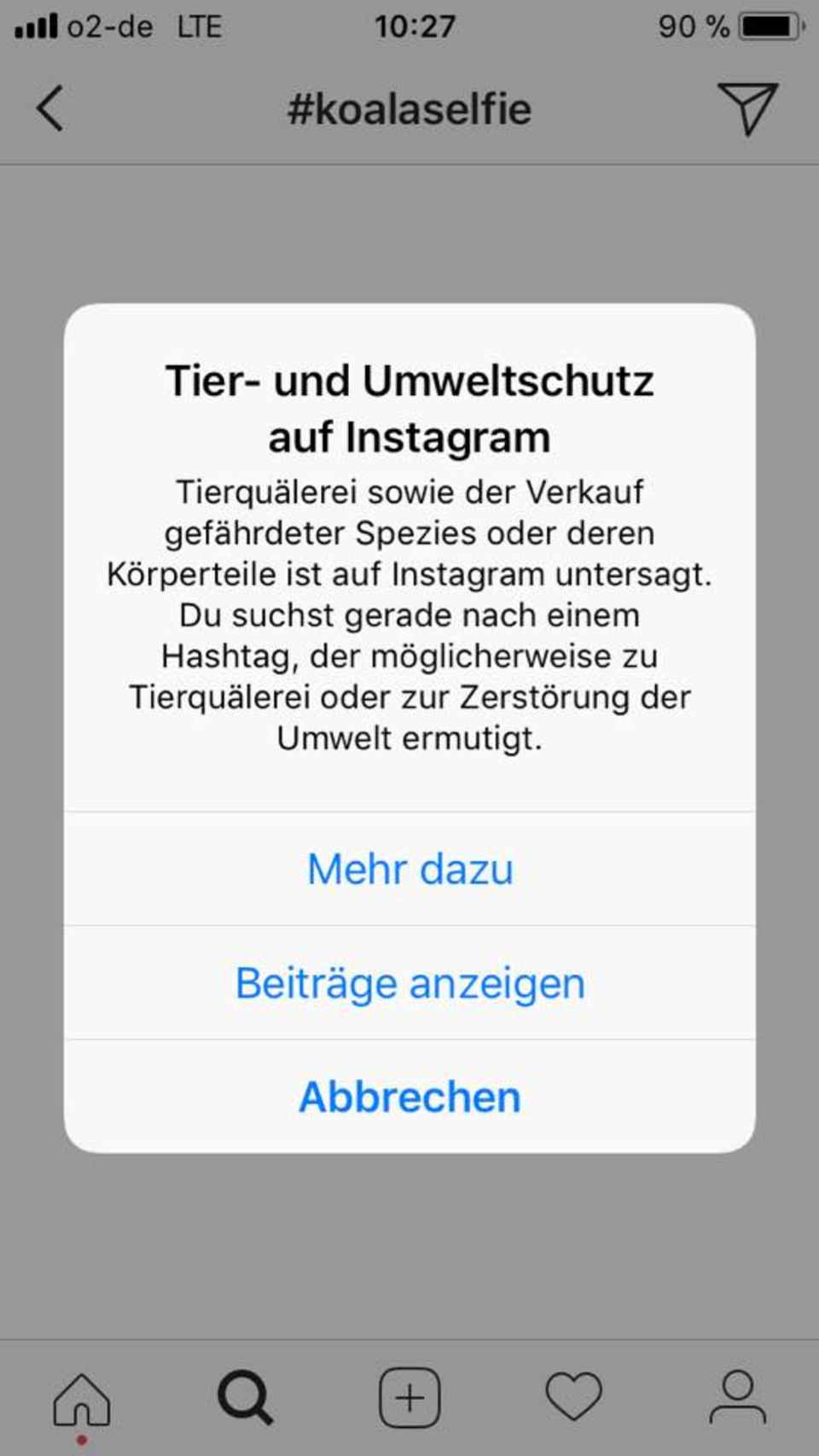Tierquälerei: Wie Instagram mit einem neuen Warnsystem gegen Tier-Selfies vorgeht Tierquälerei: Wie Instagram mit einem neuen Warnsystem gegen Tier-Selfies vorgeht