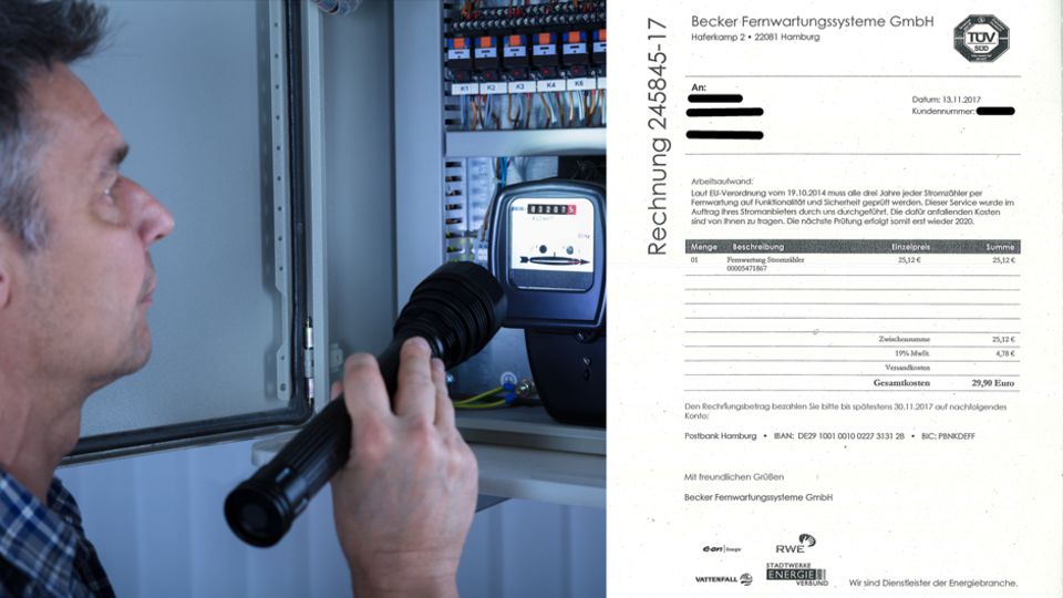 Betrüger verschicken Fake-Rechnungen an Stromkunden