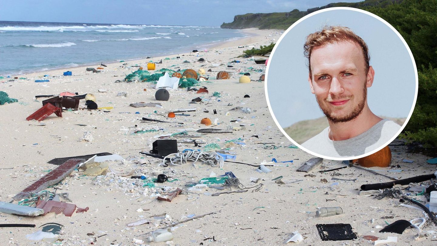 Plastikmüll am Strand