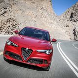 Alfa Romeo Stelvio Quadrifoglio - leider gibt es vorne nur Xenonlicht
