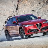 Alfa Romeo Stelvio Quadrifoglio im leichten Drift
