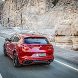 Alfa Romeo Stelvio Quadrifoglio - auch das Heck zeigt sich dynamisch