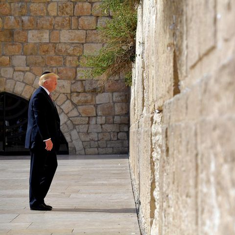 Donald Trump an der Klagemauer in Jerusalem